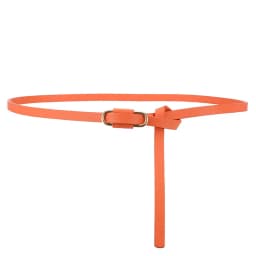 1x110cm Knotted Belt Vintage PU Leather Waistband Solid Color Vintage Decorative Belts Thin Dress Girdle For Women