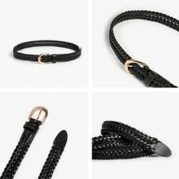 BEAUTODAY Woven Belts Women Ladies Genuine Cow Leather Metal Buckle Waistband Brand Designer Ladies Gifts Accessories 91091