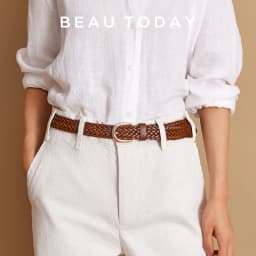 BEAUTODAY Woven Belts Women Ladies Genuine Cow Leather Metal Buckle Waistband Brand Designer Ladies Gifts Accessories 91091