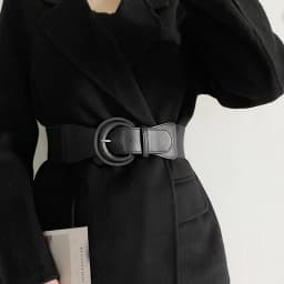 Fashion Black Elastic Waistband Korean Women Wide Belt For Coat Skirt Dress Decorative Girdles Strap Female Body Slim Cummerbund