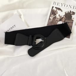 Fashion Black Elastic Waistband Korean Women Wide Belt For Coat Skirt Dress Decorative Girdles Strap Female Body Slim Cummerbund