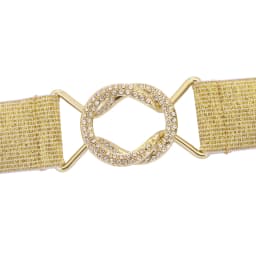 SISHION Plus Size S-XXL Black Women Waist Belts YD0046 Elastic Beading Golden Silver Bling Gothic Goth Corsets Belt