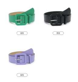 3.8x105cm Fashion Vintage Female Waistband Women Square Buckle Decorative Belt Candy Color Casual Pants Jeans Accessory Belts