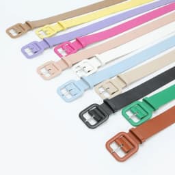 3.8x105cm Fashion Vintage Female Waistband Women Square Buckle Decorative Belt Candy Color Casual Pants Jeans Accessory Belts