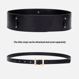 Women's Designer Runway New Fashion Genuine Leather Cummerbunds Female Dress Corsets Waistband Belts Decoration Wide Belt
