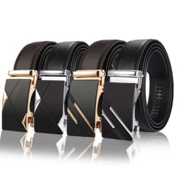 New Men's Belt Automatic Buckle Pants Belt Cowhide Automatic Buckle Formal Business Men's Belt With Suit Belt