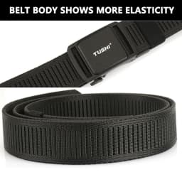 TUSHI New Men's Elastic Belts Unisex Casual Woven Belt for Men Outdoor Training Work Belt with Jeans Belt of Women Accessories