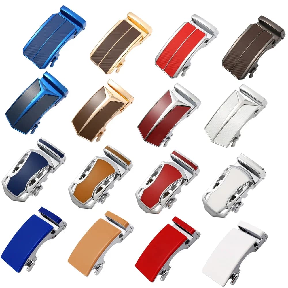 Plyesxale High Quality Belts Buckle Luxury Male Automatic Buckle Head Casual Belt For 3.4cm 3.5m Width Ratchet Belt Strap B1295