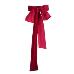 9x250cm Vintage Long Velvet Ribbon Waist Belt Ladies Bowknot Self Tie Wide Cummerbunds Women Black White Red Waistband