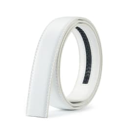 6 Color No Buckle Designer Mens Belts Body 3.5cm Wide Cowskin Genuine Leather High Quality Men Automatic Belt Body Kemer White