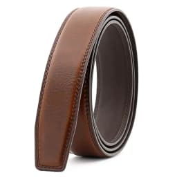 6 Color No Buckle Designer Mens Belts Body 3.5cm Wide Cowskin Genuine Leather High Quality Men Automatic Belt Body Kemer White