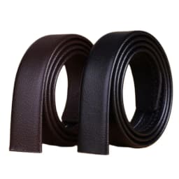 big plus size automatic microfiber leather belt without buckle long strap 110 cm 120 130 140 150 160 brown black mens 170 180