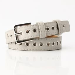 New Metal Full Eyelet Belt for Women's Belt  Korean Version Versatile Fashionable Hollowed Out Decorative Pu Belt 2.3X105cm