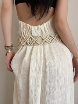 Bohemian Braided Folk Wind Waist Rope, 2024 New Style With Dress, Belt And Chain