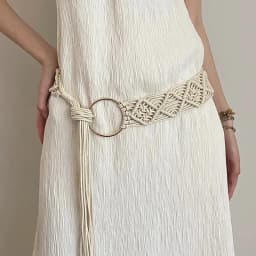 Bohemian Braided Folk Wind Waist Rope, 2024 New Style With Dress, Belt And Chain