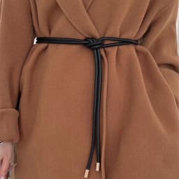 New Round Leather Thin Belts Women Dress Coat Shirt Strap Decor Rope Belt Long Belt Lanyard For Waist Decoration Retro Waistband