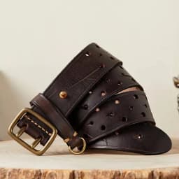 3.8cm Luxury Thick Cowhid Genuine Leather Men Belt Double Buckle Ceinture Leather Belt Men Jeans Trouser Strap For Jeans