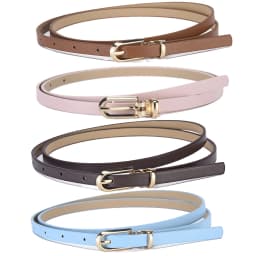 Colorful Soft Women's U-shaped Pin Buckle Belt Fashionable Versatile Skirt Jeans Accessories Exquisite Women's Waist Accessories