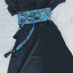 Japanese Kimono Belt Yukata Crane Haori Obi Waist Belts Tassel Women Corset Belt Wave Pattern Wide Belt
