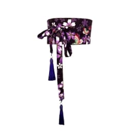 Japanese Kimono Belt Yukata Crane Haori Obi Waist Belts Tassel Women Corset Belt Wave Pattern Wide Belt