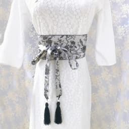Japanese Kimono Belt Yukata Crane Haori Obi Waist Belts Tassel Women Corset Belt Wave Pattern Wide Belt