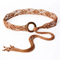 New Weaving Tassel Waist Rope For Women Versatile Dress Decoration Korean Knotted Thin Waist Rope Wax Thread Knotted Waist Belt