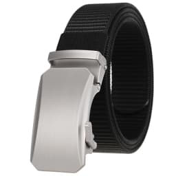 Plyesxale Luxury Designer Mens Military Automatic Buckle Nylon Belts Top Quality Gray Beige Belts For Man Casual Waist Belt B70