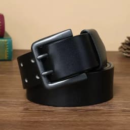Cowskin Mens Belt Vintage Genuine Leather Jeans Belt Strap Double Pin Buckle Designer Belts for Men Male Gift 4.3cm Width Blue