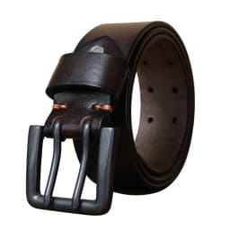 Cowskin Mens Belt Vintage Genuine Leather Jeans Belt Strap Double Pin Buckle Designer Belts for Men Male Gift 4.3cm Width Blue