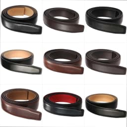 Luxury 3.1cm Width High Quality Cowhide Leather Belt For Men Fashion Black Red Brown Men's Automatic Belt Without Buckle