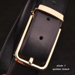 Men's Classical Fashion Business Belts Genuine Leather Belt Men High Quality Pin Buckle Strap Luxury Designer Male Belt