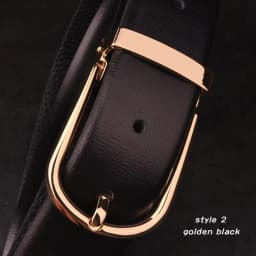 Men's Classical Fashion Business Belts Genuine Leather Belt Men High Quality Pin Buckle Strap Luxury Designer Male Belt