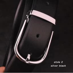 Men's Classical Fashion Business Belts Genuine Leather Belt Men High Quality Pin Buckle Strap Luxury Designer Male Belt