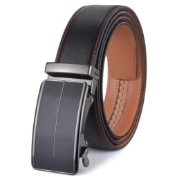 Plyesxale Fashion Green Genuine Leather Belts For Men Luxury Designer Automatic Buckle Belt Man Business Formal Belts Male B104