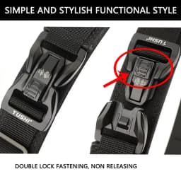 TUSHI Brand 3.8 Casual Outdoor Dual Use Tactical Training Men's Buckle Belt Thickened Hardened Double Layer Hanging Gun Belt