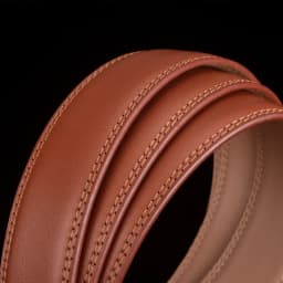 Plyesxale No Buckle Genuine Leather Belt Men High Quality Black Blue Red Brown 35mm Wide Cowhide Mens Belts Dropshipping B37