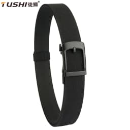 TUSHI New Military Belt for Men Sturdy Nylon Metal Automatic Buckle Police Duty Belt Tactical Outdoor Girdle IPSC Accessories