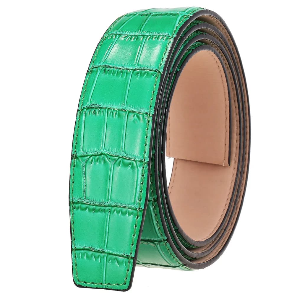 New Luxury Brand Belts for Men High Quality Male Strap Genuine Leather Waistband Ceinture Homme,No Buckle 3.5cm