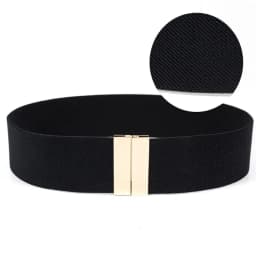 Wide Elastic Belt Dress Stretch Waist Belt Women Dress Accessories Waistband Corset Waist Metal Buckle