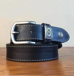 Full Grain Leather Belts Waistband for Male Fashion Men Cow Leather Belt Black/Coffee Width:3.4cm Length:105-125cm