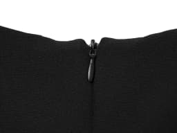 ETJ 2025 women's new products are elegant and stylish Short dress with a boat neck and short sleeves with pleats black dress