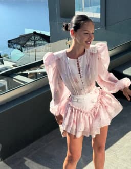 Women Green Tie Waist Long Sleeve Maxi Dress Deep V Lantern Sleeve Flowy Vacation Gown 2026 Seaside Street Holiday Party Outfit