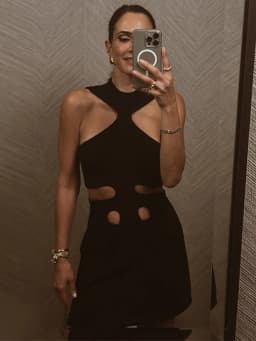 Elegant Halter Women's Dress Sleeveless Hollow Out Hip Package Lady Mini Dresses 2026 Spring Summer Chic Female Robe Holiday