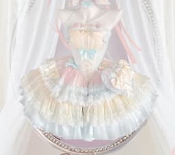 New Girls Birthday Lolita Dress 2026 Spring and Summer Women's Tube Top Satin Bowknot Slim Pettiskirt Short Mini Party Dress