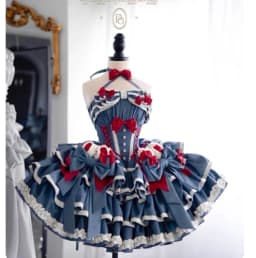 New Girls Birthday Lolita Dress 2026 Spring and Summer Women's Tube Top Satin Bowknot Slim Pettiskirt Short Mini Party Dress