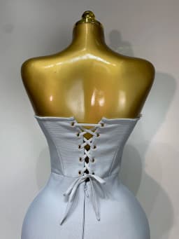 Women Sexy Strapless Backless Long Bandage Dress Fashion Light Grey Sleeveless Beading Cocktail Party Luxury Birthday Gown