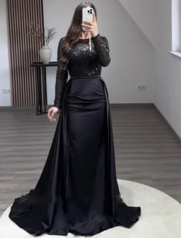 Women Party Dress Long Sleeve Sequins Empire Mesh Elegant O-neck Lady Big Swing New Banquet Temperament Clothing