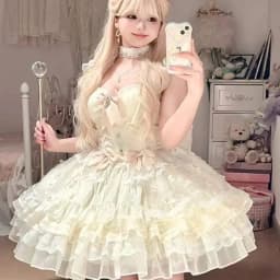 Sweet Princess Lolita Elegant Woman Party Dress Y2k Chic Bow Fairy Vintage Dress Slim Flower Lace Retro Outfits Japanese Summer