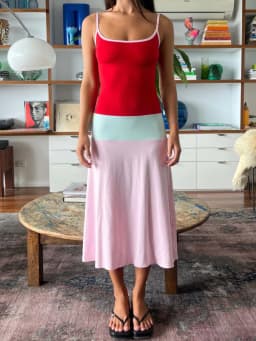 Blifanbo Constrast Color Sexy Maxi Dress Women Spaghetti Strap Bodycon Sleeveless Backless Casual Lholiday Dress Spring Summer