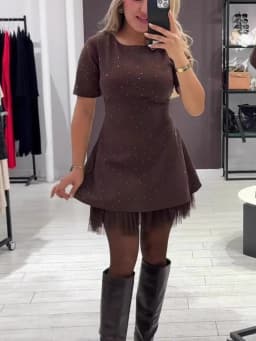 Summer Black Casual Dress Women's New Round Neck Short Sleeve Hot Diamond Slim Fit Lace Dress Holiday Party Mini Dresses Robe